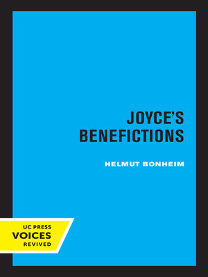cover image of Joyce's Benefictions